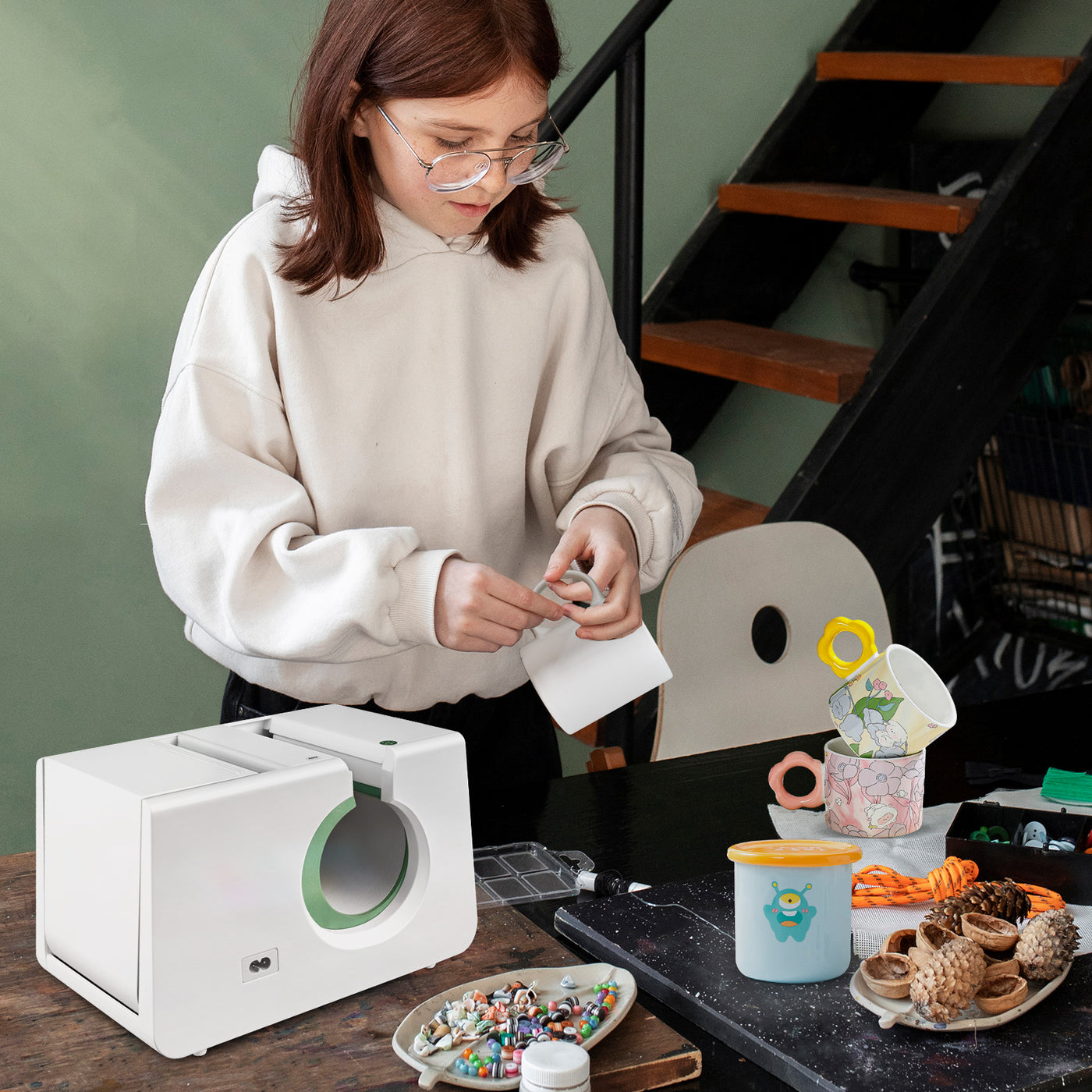 Nueva Prensa para Tazas Cricut de 11 oz – Máquina de Horneado de Tazas Horizontal