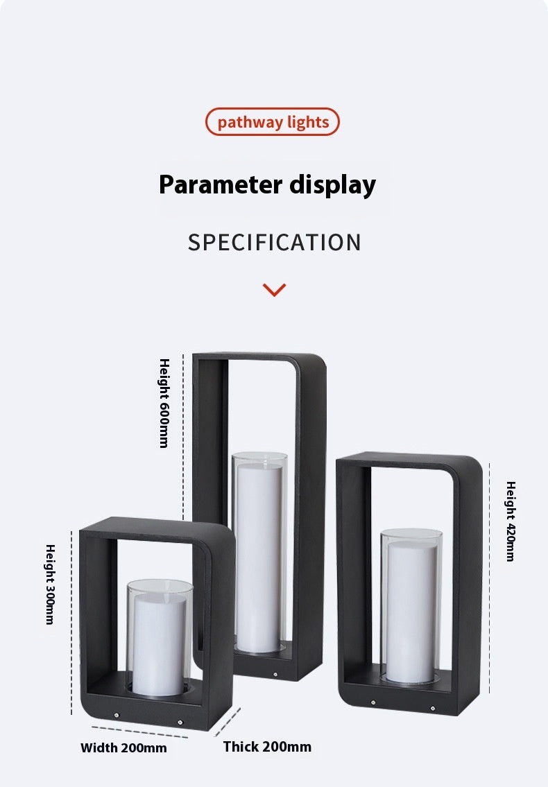 Luz Solar Exterior Impermeable para Patio