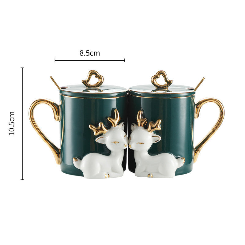 Un Par de Tazas para Parejas con Traje