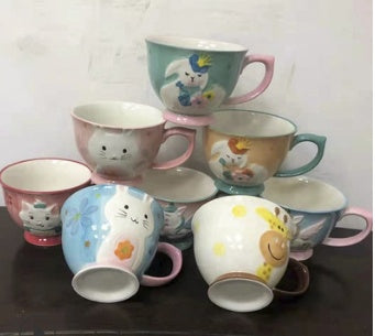 Taza de Cerámica para el Hogar, Taza de Avena, Linda