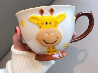 Taza de Cerámica para el Hogar, Taza de Avena, Linda