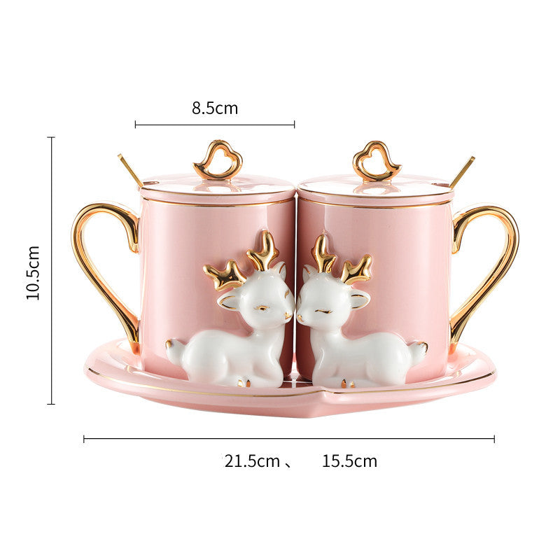 Un Par de Tazas para Parejas con Traje