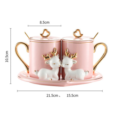 Un Par de Tazas para Parejas con Traje