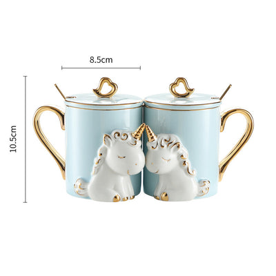 Un Par de Tazas para Parejas con Traje