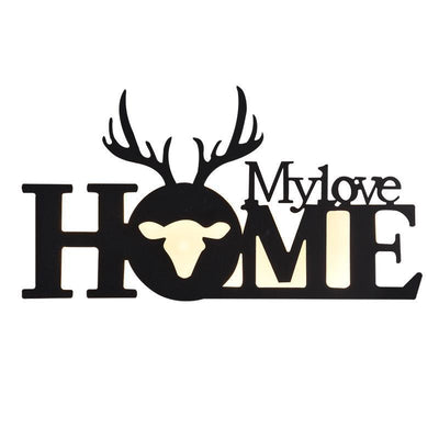 Lámpara de Pared con Letras LED en Inglés - Fondo de Pared Creativo