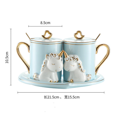 Un Par de Tazas para Parejas con Traje