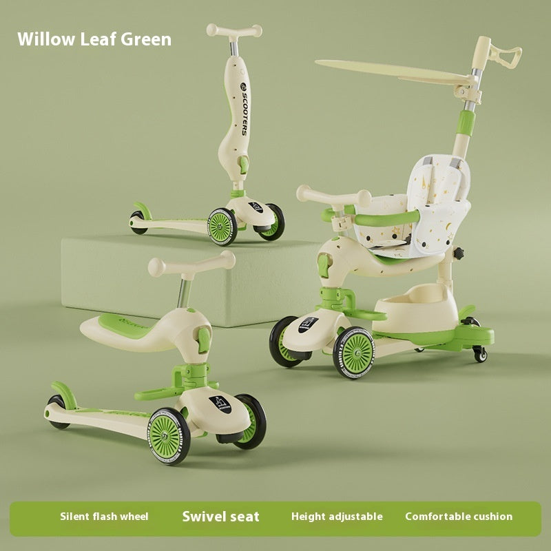 Patinete Infantil Multifuncional con Música y Luces