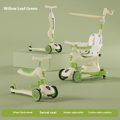 Patinete Infantil Multifuncional con Música y Luces