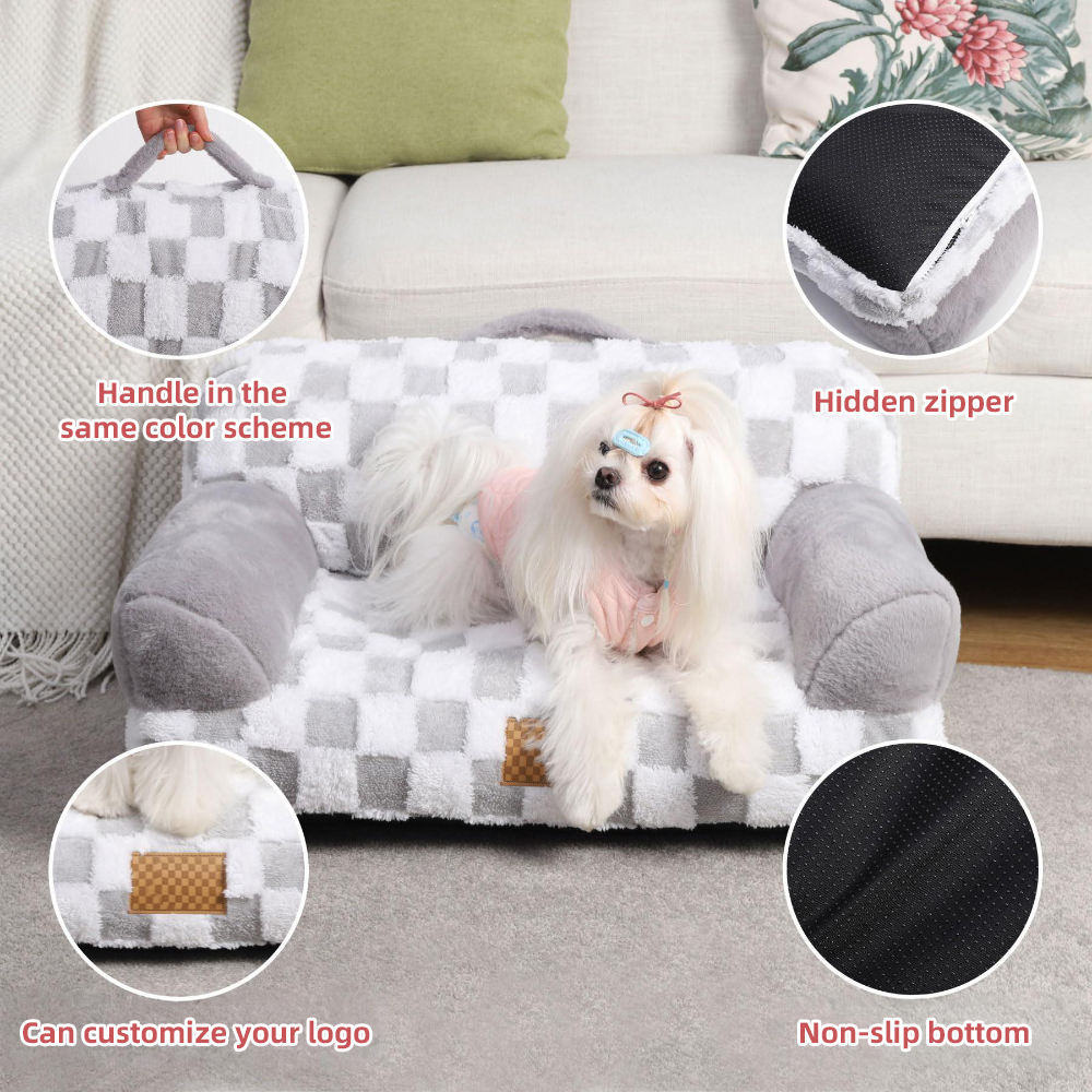 Cama para mascotas lavable, antideslizante y con soporte ortopédico