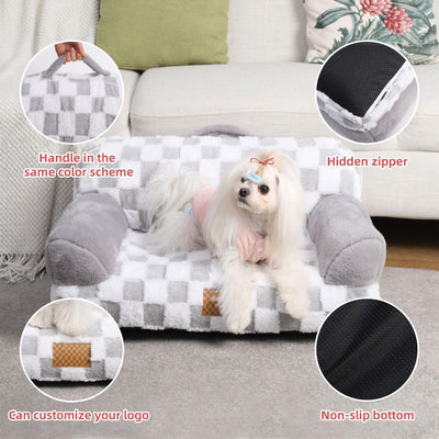 Cama para mascotas lavable, antideslizante y con soporte ortopédico