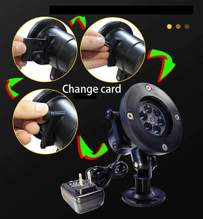 Proyector láser navideño de 48 patrones