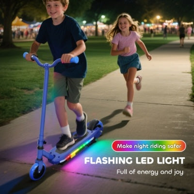 AIYAPLAY Patinete Eléctrico para Niños de 6 a 14 Años, con Luces de Colores
