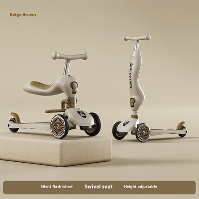 Patinete Infantil Multifuncional con Música y Luces