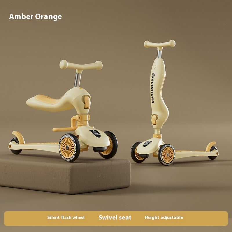 Patinete Infantil Multifuncional con Música y Luces