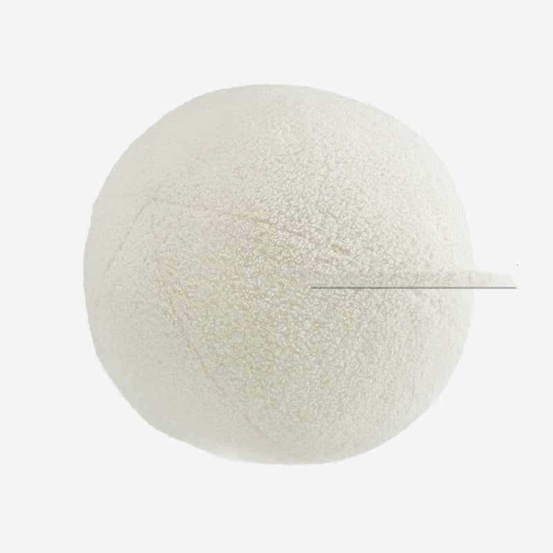 Sofá Cojín de Peluche de Cordero para Sala de Estar