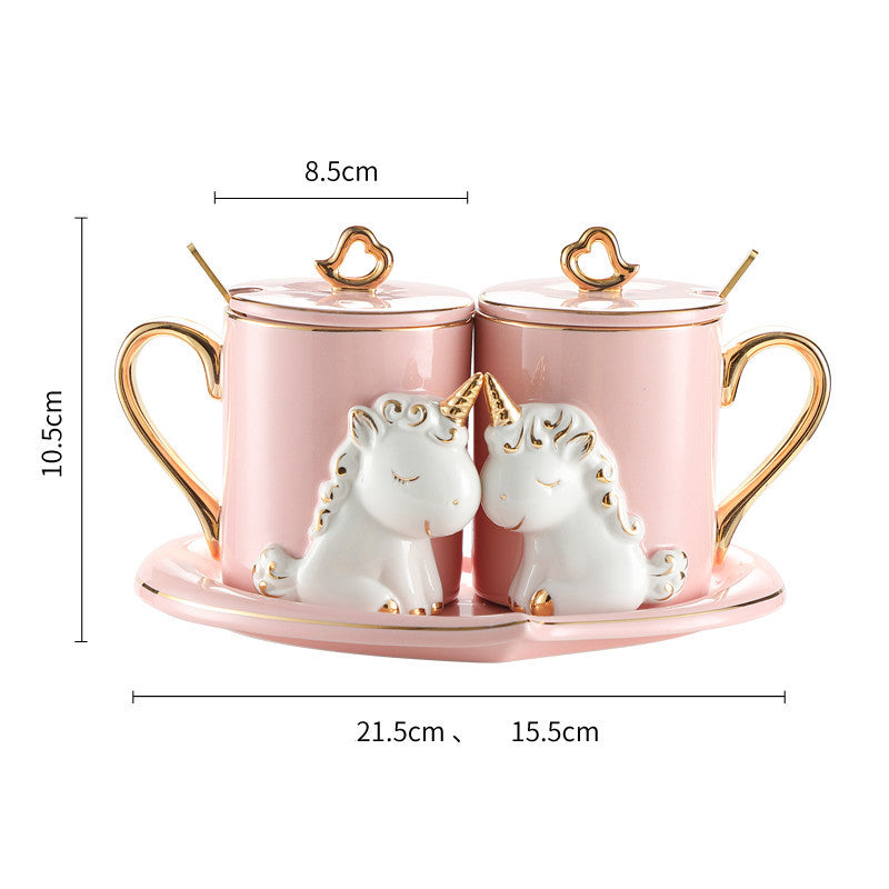 Un Par de Tazas para Parejas con Traje