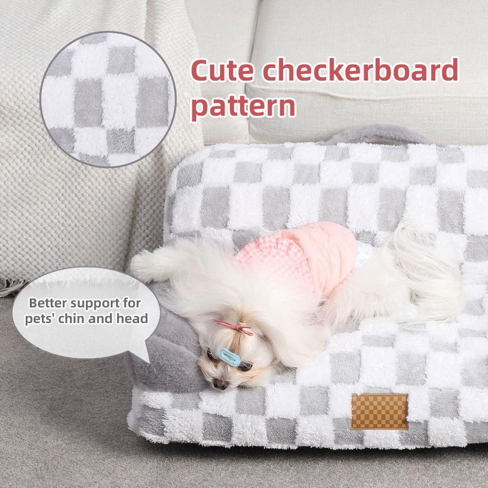 Cama para mascotas lavable, antideslizante y con soporte ortopédico