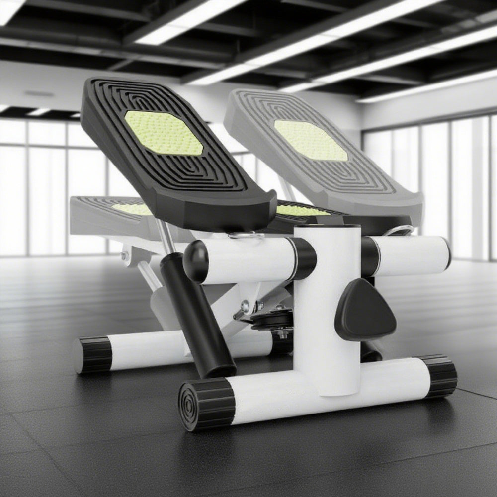 Mini Stepper con Bandas de Resistencia y Altura Ajustable para Ejercicio en Casa