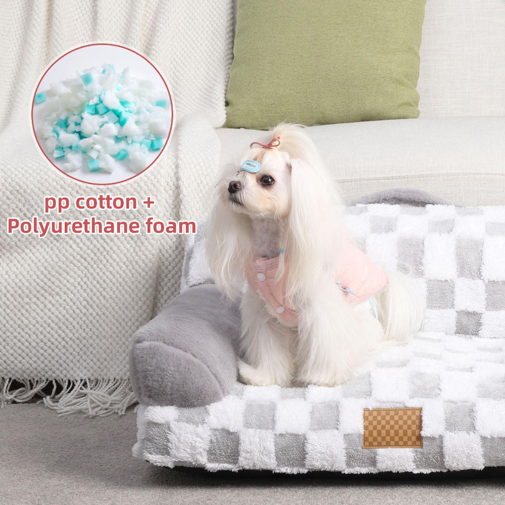 Cama para mascotas lavable, antideslizante y con soporte ortopédico