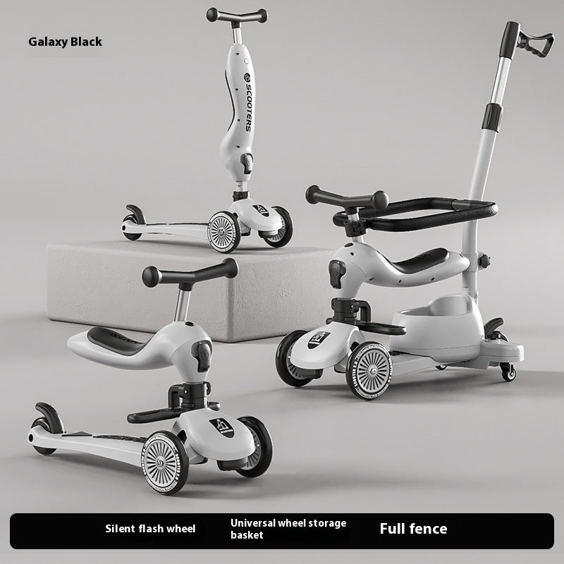 Patinete Infantil Multifuncional con Música y Luces