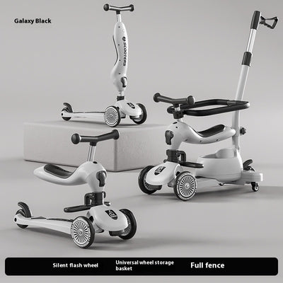 Patinete Infantil Multifuncional con Música y Luces