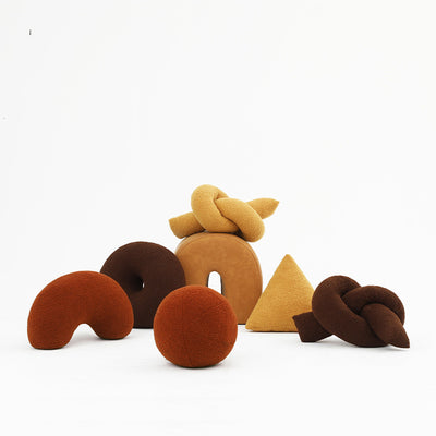 Sofá Cojín de Peluche de Cordero para Sala de Estar