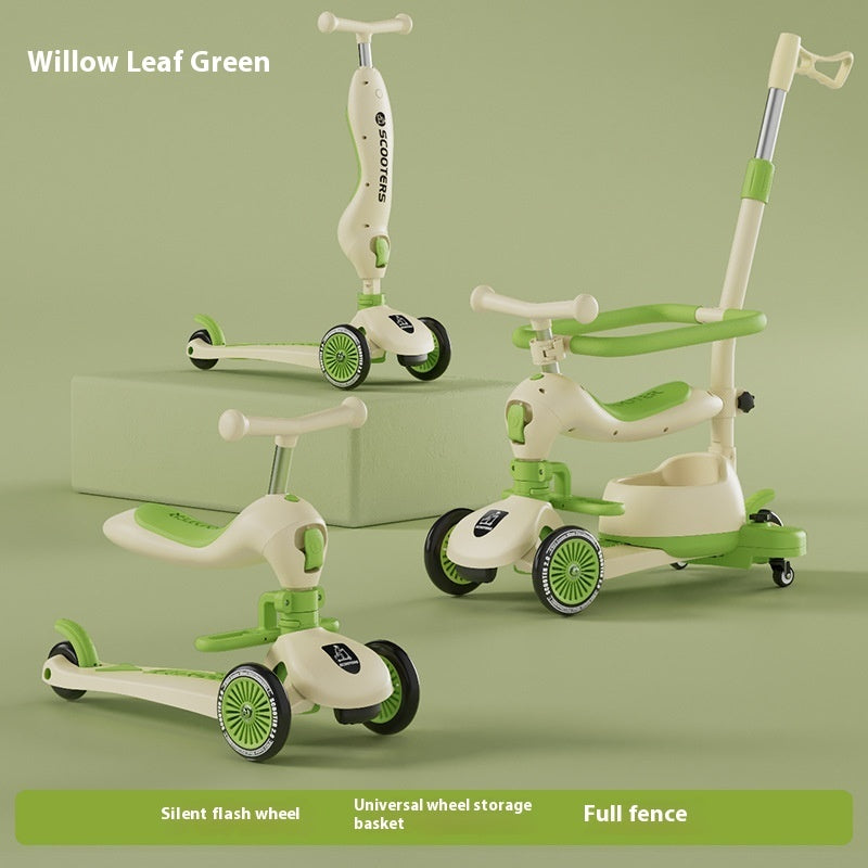 Patinete Infantil Multifuncional con Música y Luces