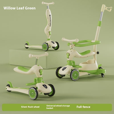 Patinete Infantil Multifuncional con Música y Luces