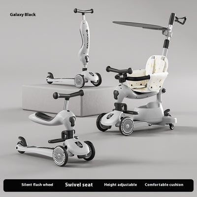 Patinete Infantil Multifuncional con Música y Luces