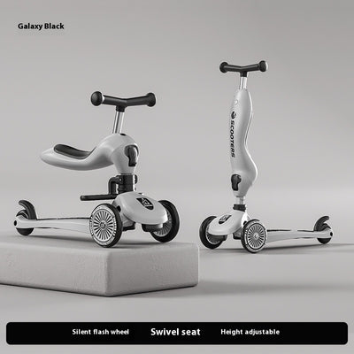 Patinete Infantil Multifuncional con Música y Luces