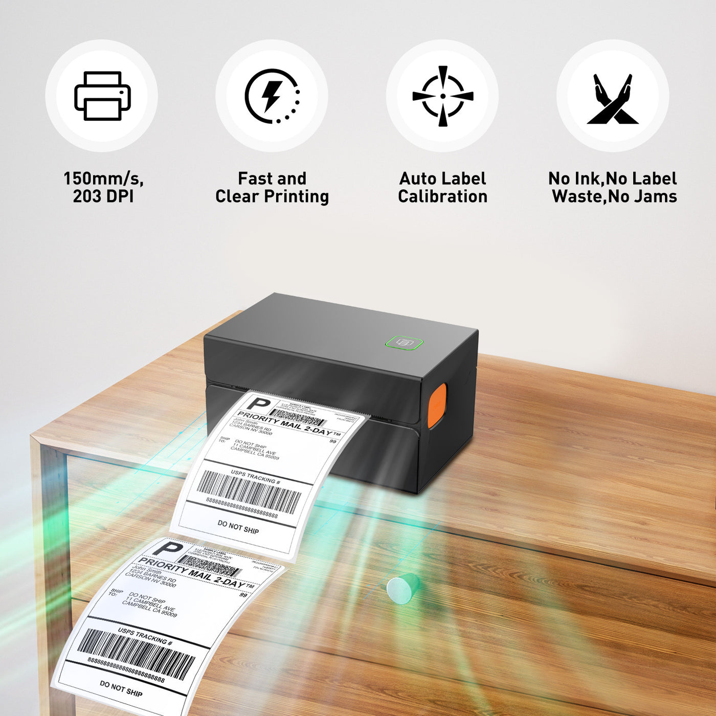 Impresora de una sola máquina Express (Hoja frontal electrónica de etiquetas térmicas)