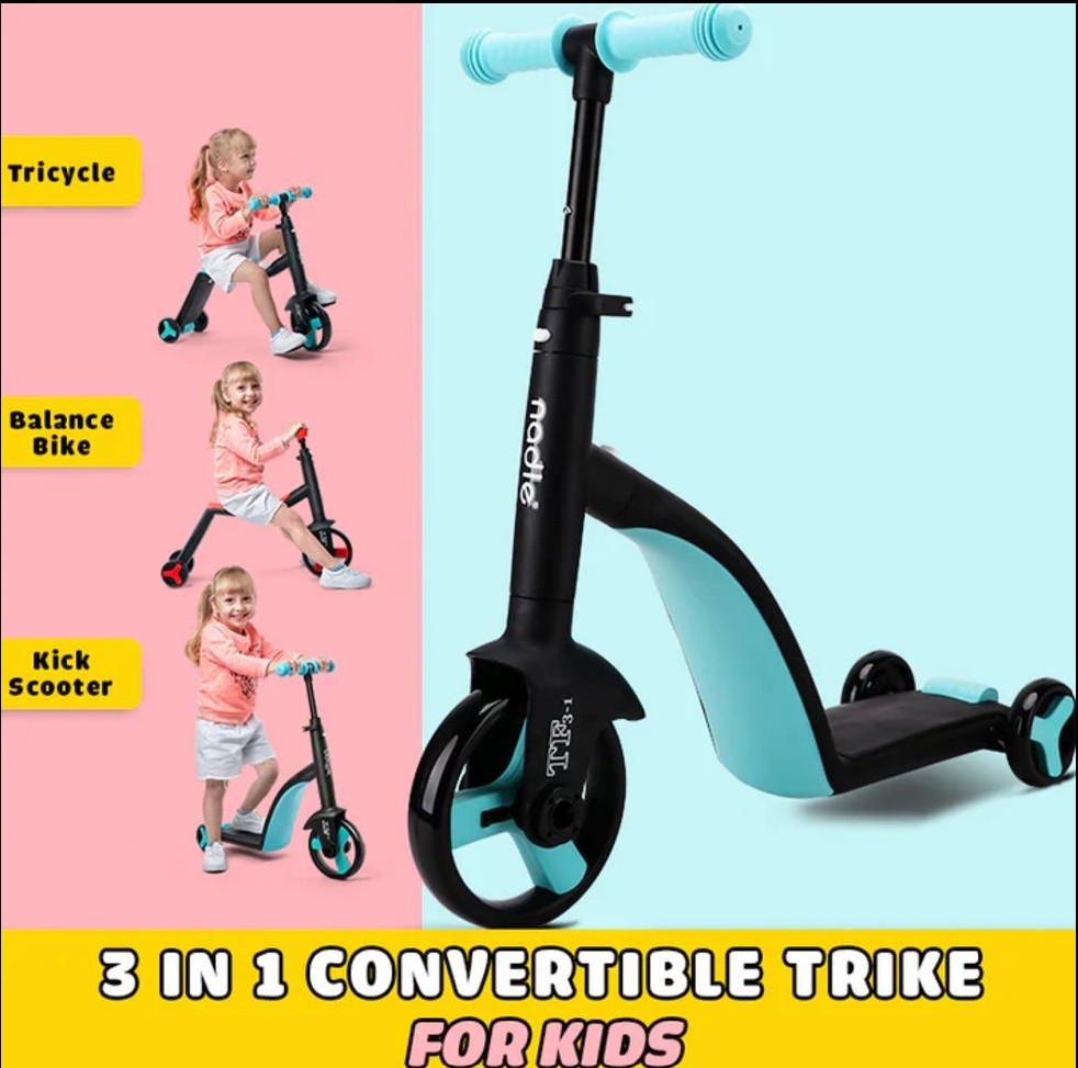 3 en 1 Scooter Convertible para Niños