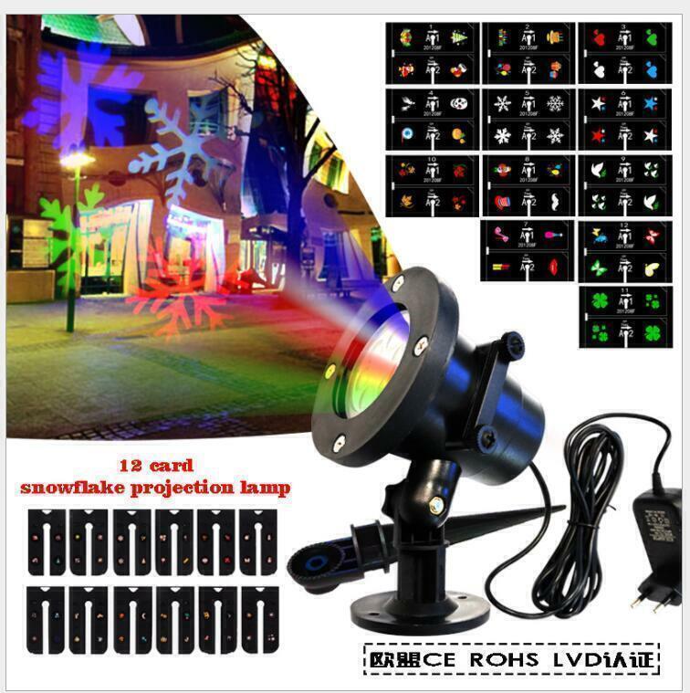 Proyector láser navideño de 48 patrones