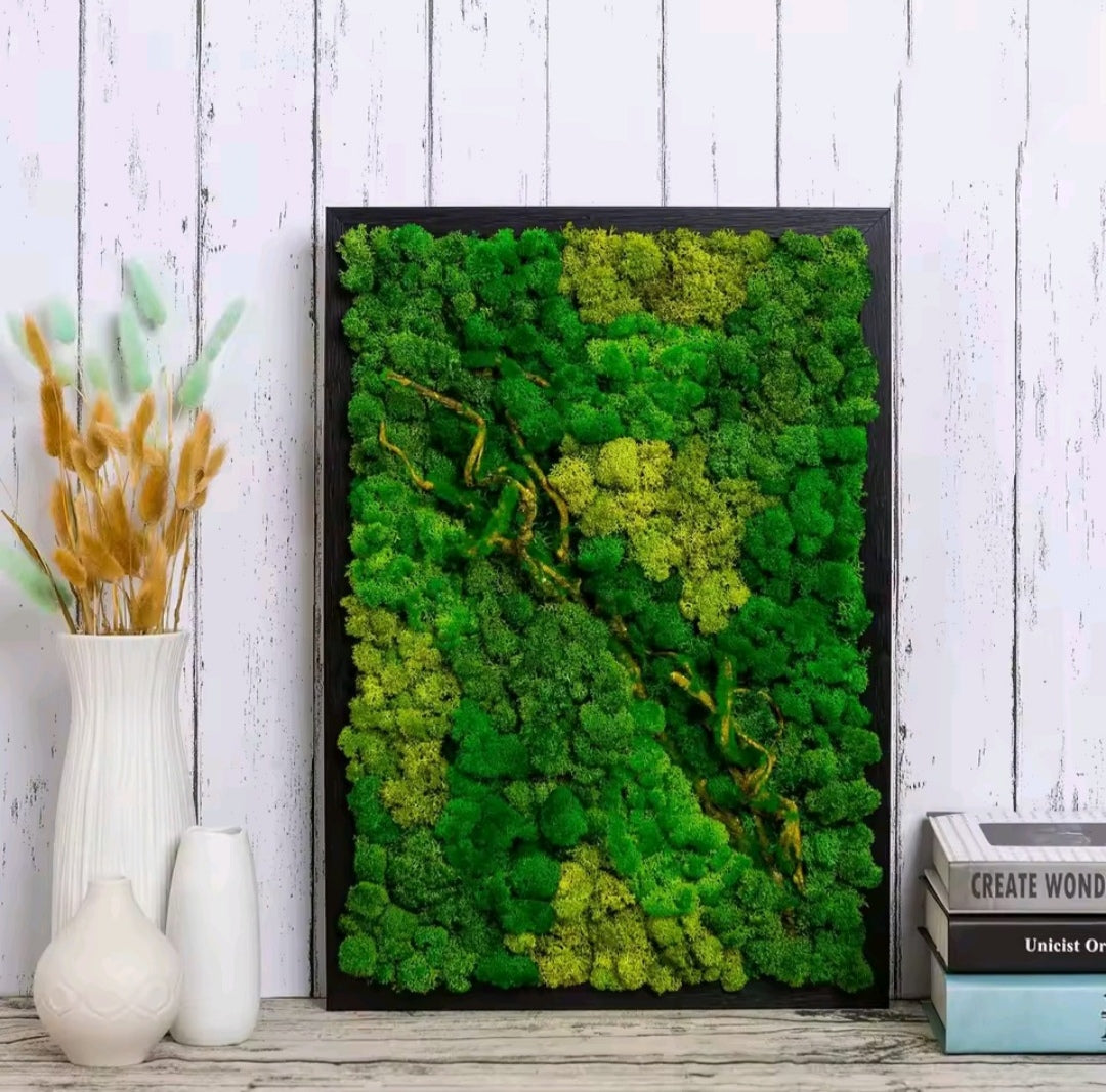 Hierba artificial musgo