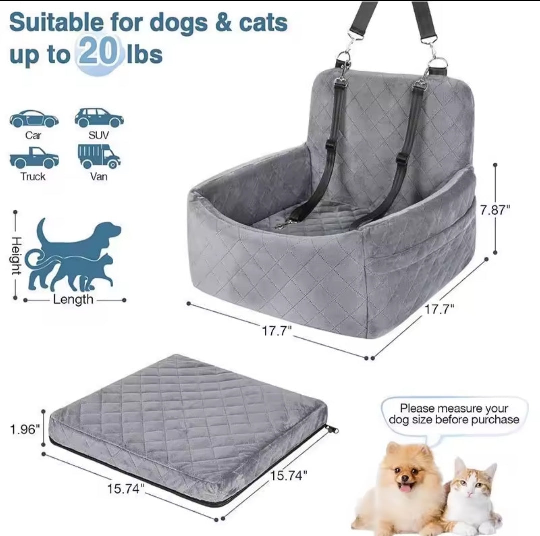Sillita de coche para perros